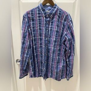 Jos. A. Banks Men’s XL casual plaid dress shirt. Tailored Fit.